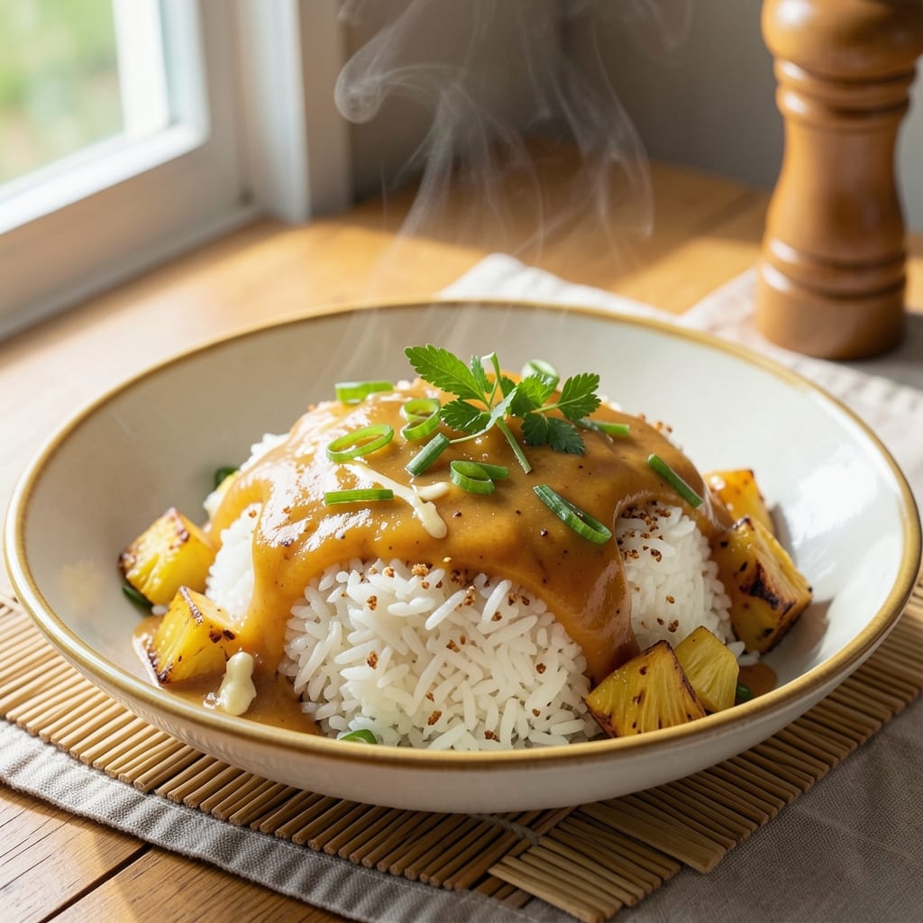 Aloha Rice Recipe: Tropical Coconut Pineapple Crunch in One Pot