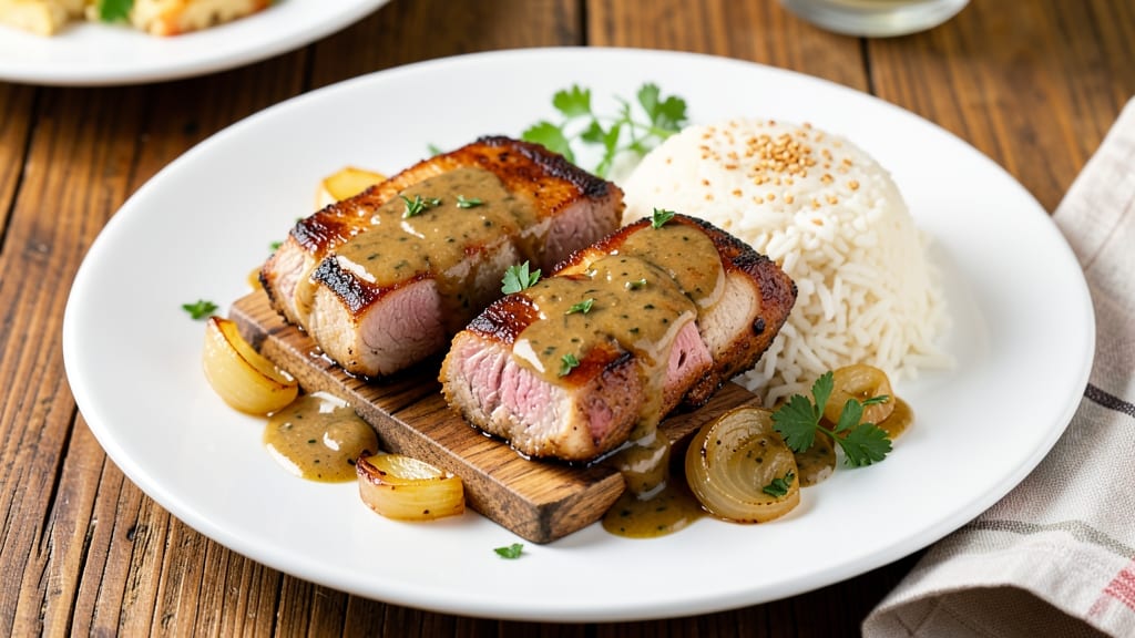 Campbell's Pork Chops and Rice Recipe: One-Pan Gravy-Braised Comfort