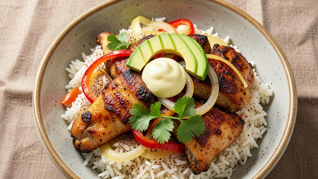 Chicken and Rice Burrito Bowl Recipe: Smoky Cumin and Lime Zest in One Pan