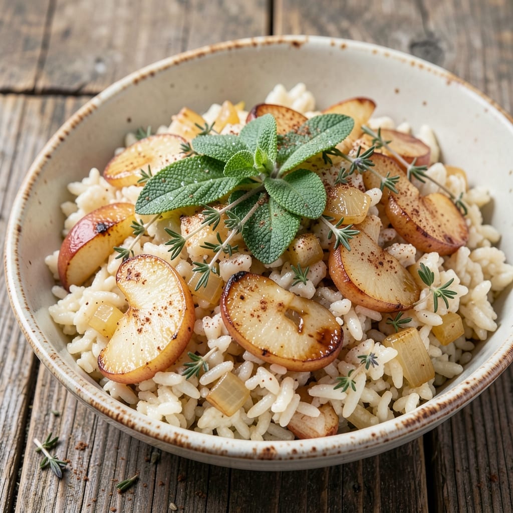 Apple Rice Stuffing Recipe: Spiced Apple and Herb Crunch in Every Bite