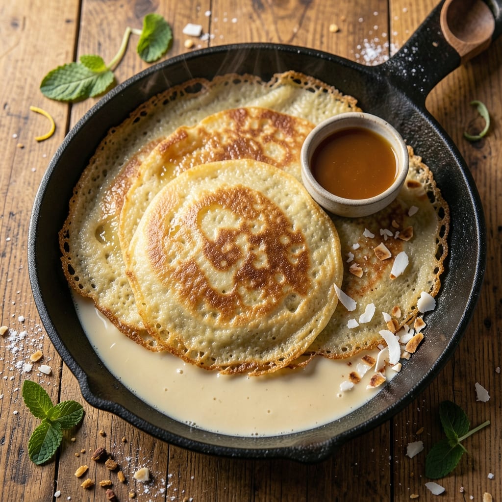 Appam Recipe Using Rice Flour: South Indian Pancakes With Silky Edges