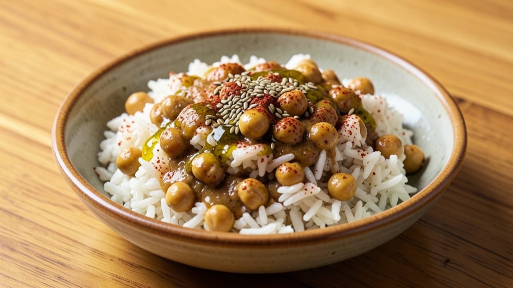 Chick Peas and Rice Recipe: Smoky Cumin and Toasted Crunch in One Pan