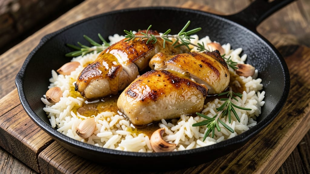 Chicken and Rice Camping Recipe: One-Pot Fireplace Feast With Savory Herbs