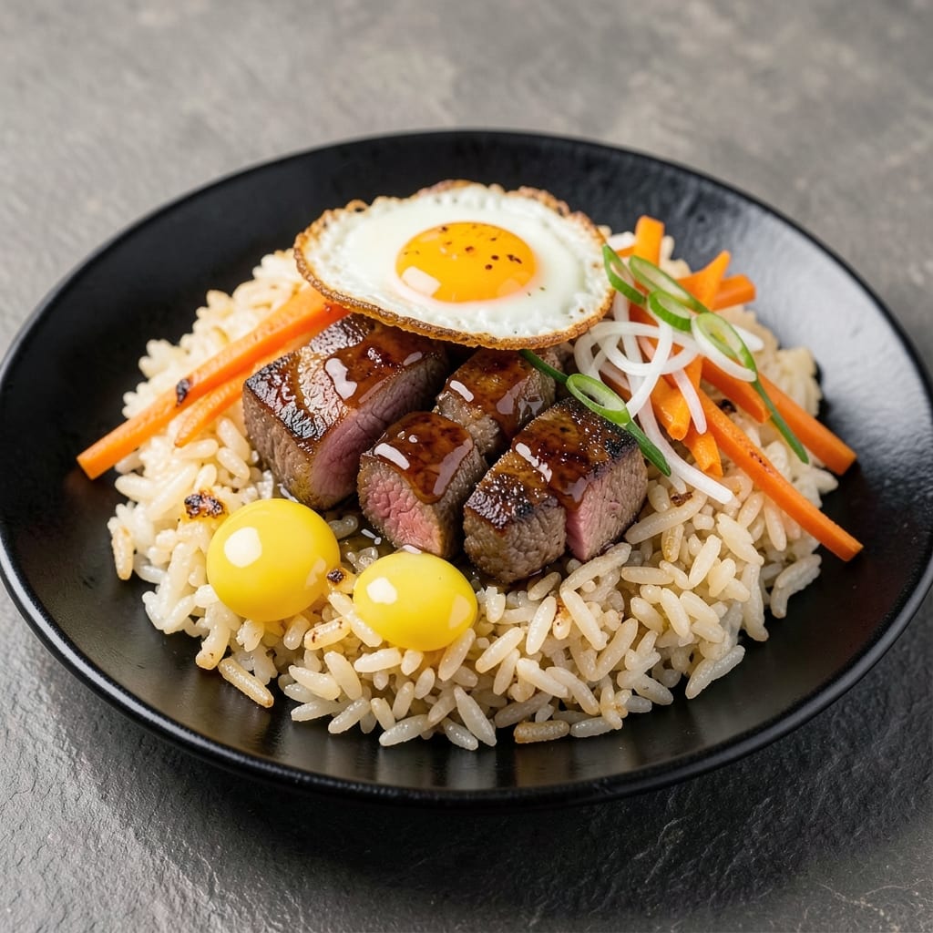 A1 Japanese Steakhouse Fried Rice Recipe: Wok-Tossed Umami Bomb With Charred Beef Bites