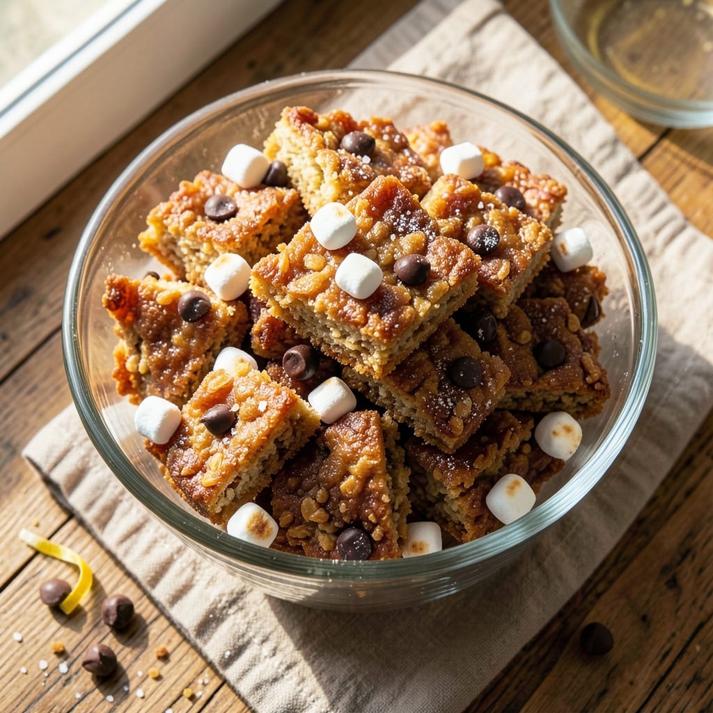 Air Fryer Rice Crispy Treats Recipe: Marshmallow-Caramel Clouds in 15 Minutes