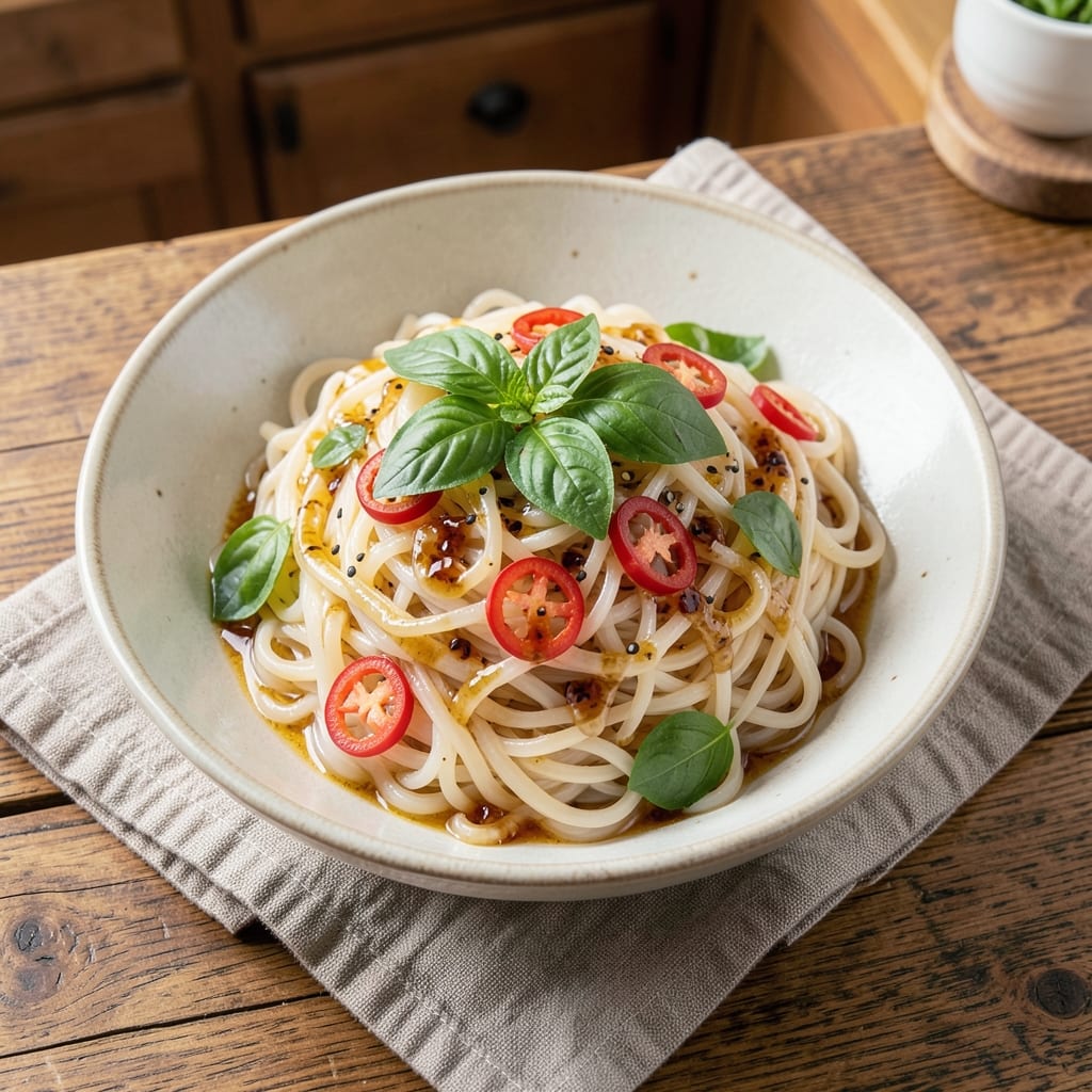 Asian Rice Noodle Side Dish Recipe: Citrus-Lime Zing and Silky Noodle Texture