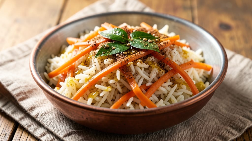 Carrot Rice Recipe in Tamil: Fragrant Five-Spice Basmati With Sweet Crunch