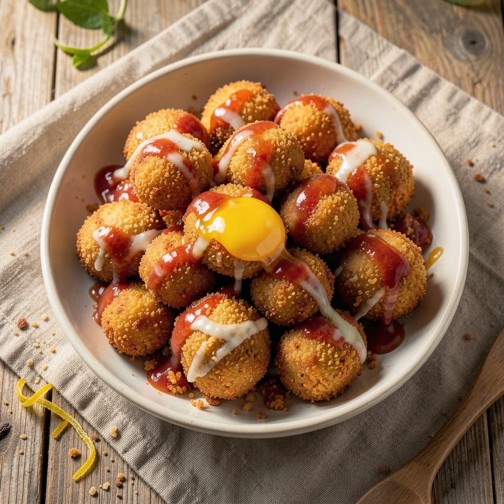 Arancini Recipe Leftover Rice: Crispy Gold Balls With Cheesy Centers