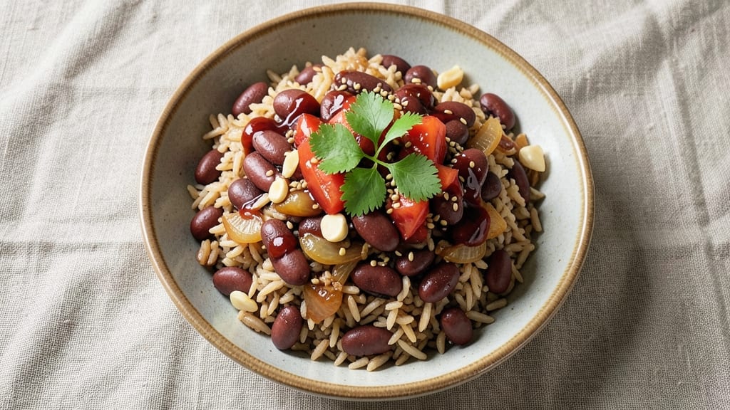 Brown Rice and Kidney Beans Recipe: Hearty Protein-Packed Bowl in One Pot