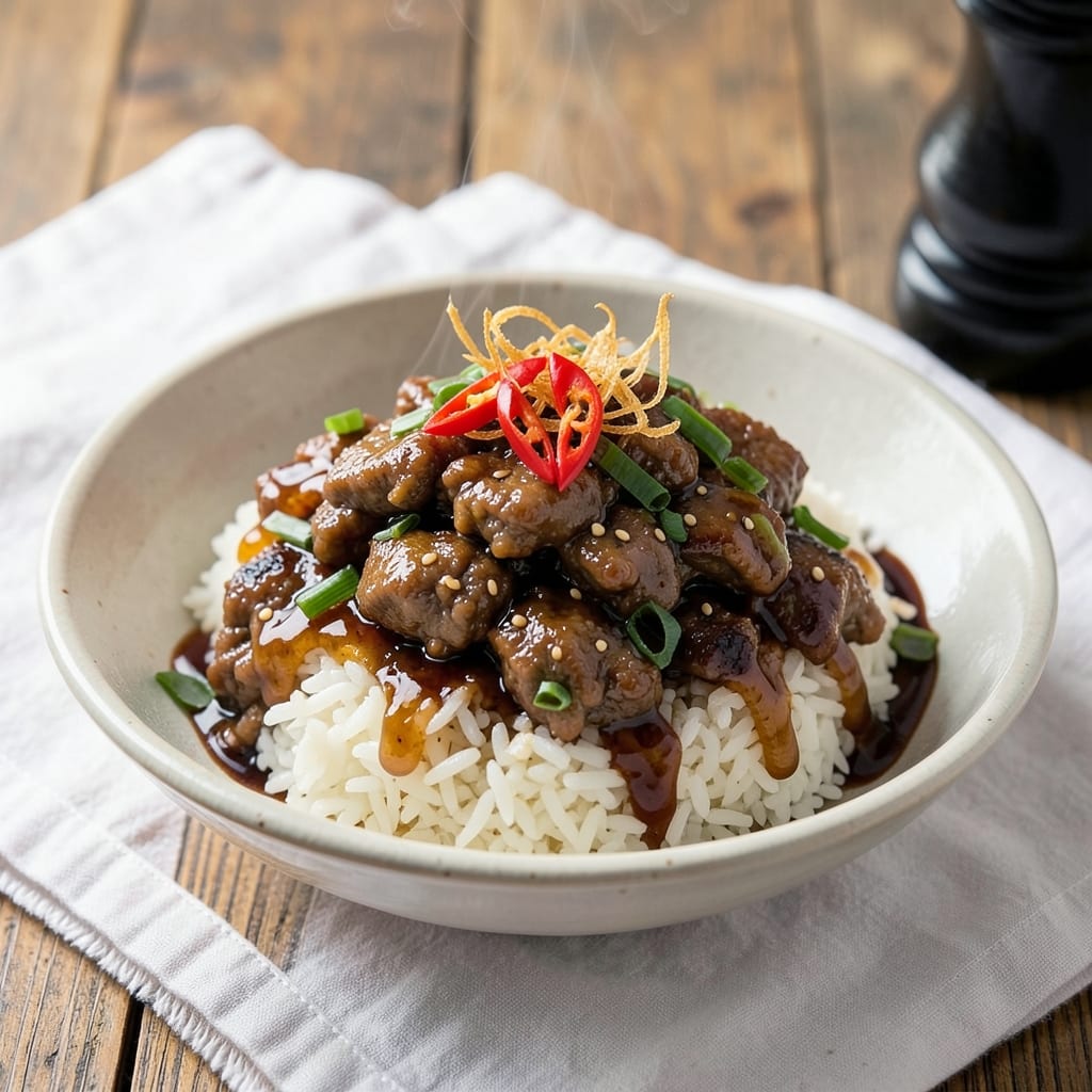 Asian Ground Beef and Rice Recipe: Wok-Seared Umami with Fragrant Jasmine Crunch