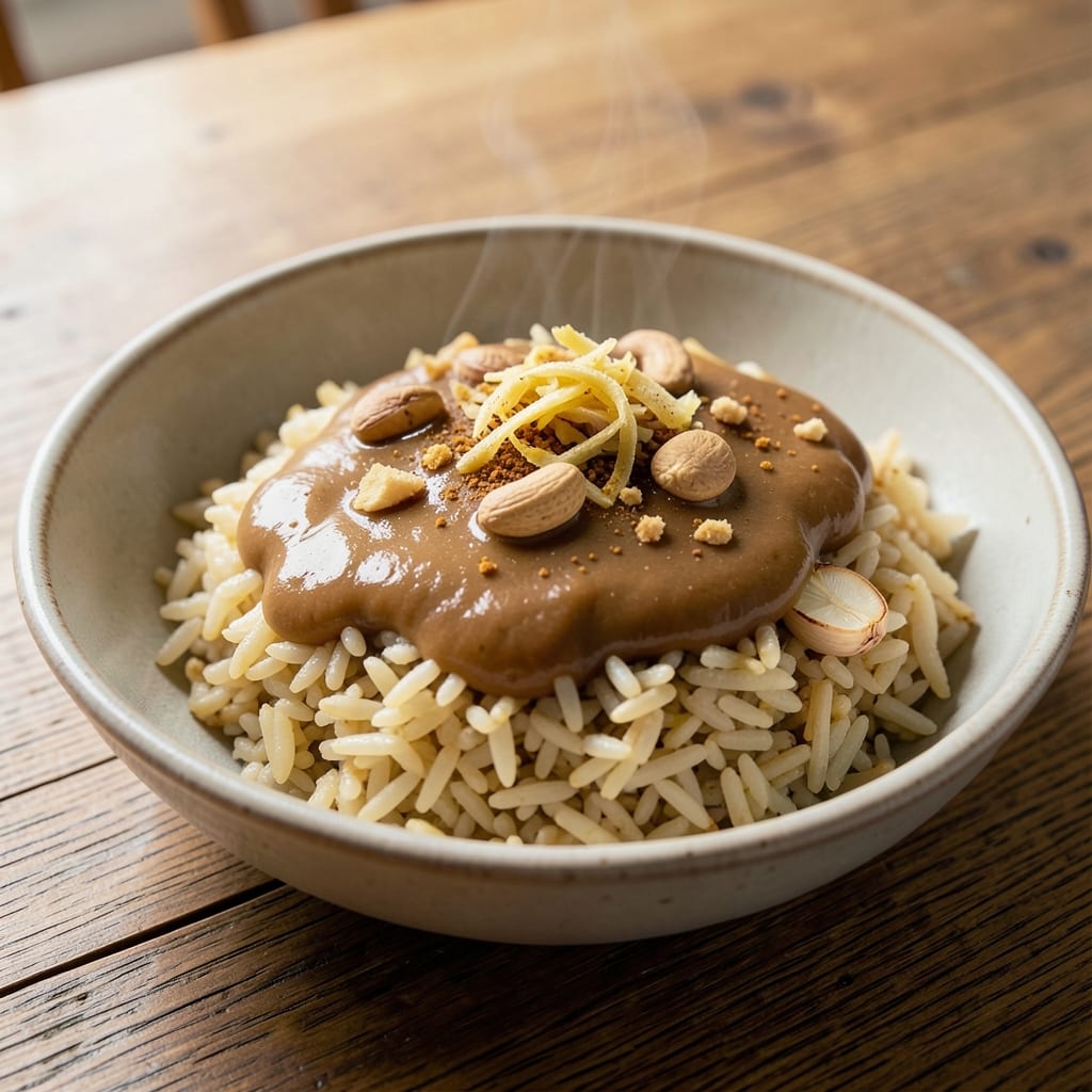 African Dry Rice Recipe: Toasted Spice and Peanut Butter Crunch