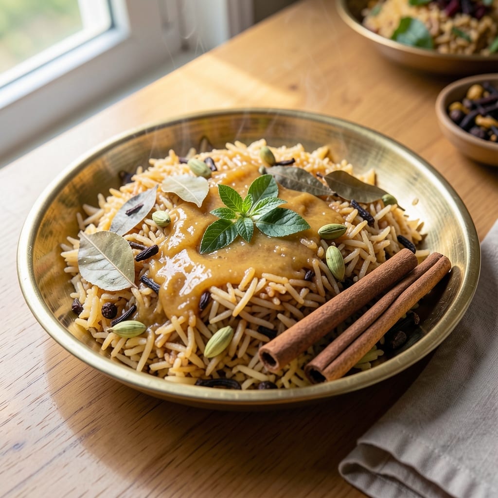 1 Kg Ghee Rice Recipe: Golden Basmati Simmered in Rich Clarified Butter