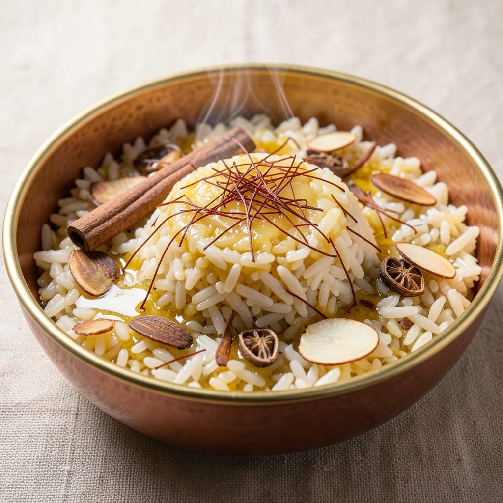 5-Star Rice Pilaf Recipe: Saffron-Infused Threads and Toasted Spice Crunch