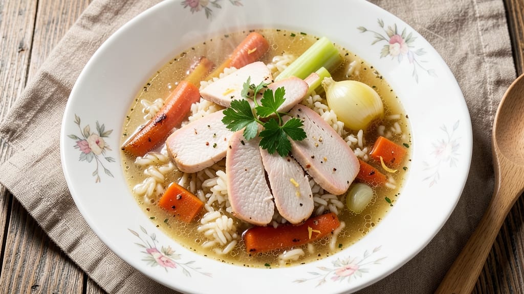 Chicken and Rice Soup Recipe With Chicken Broth: Homestyle Healing in One Pot