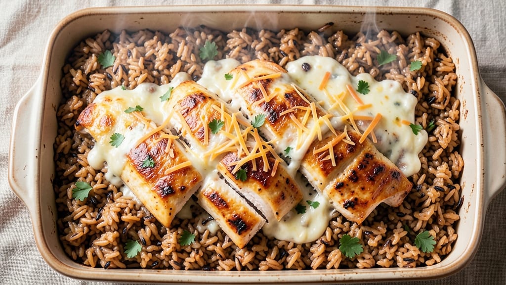 Paula Deen's Chicken and Wild Rice Casserole Recipe: Southern-Style Cheese Biscuit Topping Magic