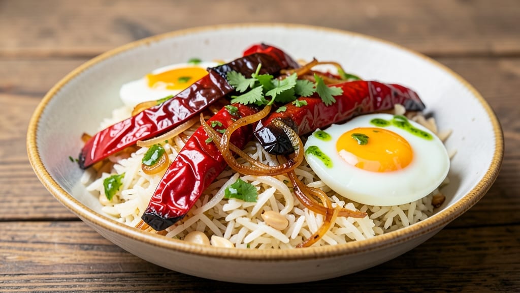 Capsicum Rice Recipe Vahrehvah: Five-Spice Infused Eggy Protein Bowl