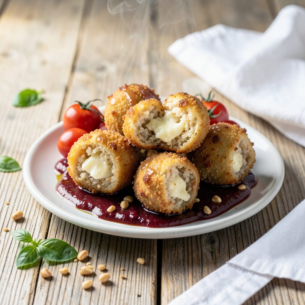 Arancini Rice Recipe: Golden Crispy Bites with Melty Mozzarella Hearts