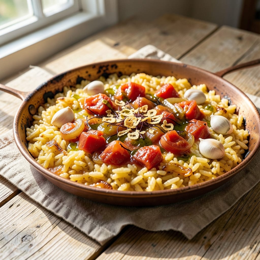 Arborio Rice For Paella Recipe: Saffron-Infused Crunch and Golden Crust