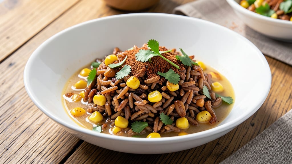 Brown Rice and Corn Recipe: One-Pot Golden Grain Harmony