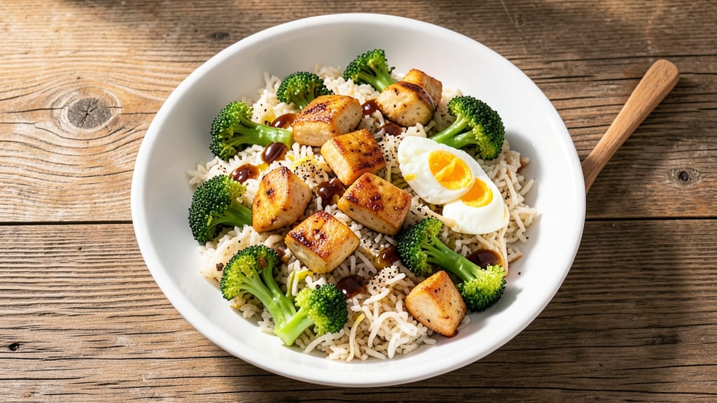 Chicken and Broccoli Fried Rice Recipe: Savory Egg Stir-Fry Fusion
