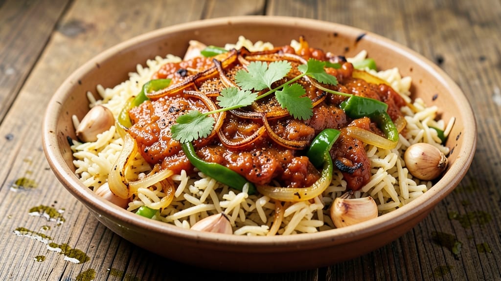 Caribbean Spanish Rice Recipe: Savory Tomato Gravy Over Fluffy Basmati
