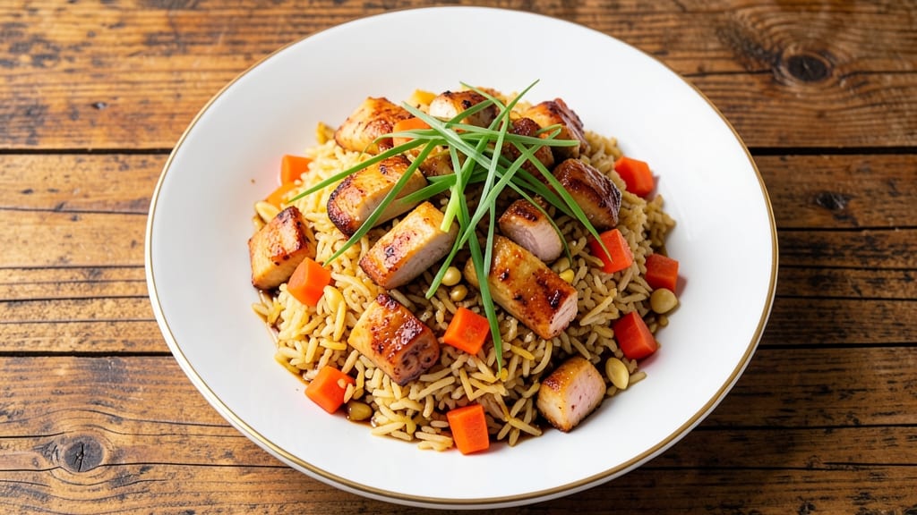 Chinese Basmati Fried Rice Recipe: Wok-Tossed Crunch With Toasted Garlic and Scallion Sparkle