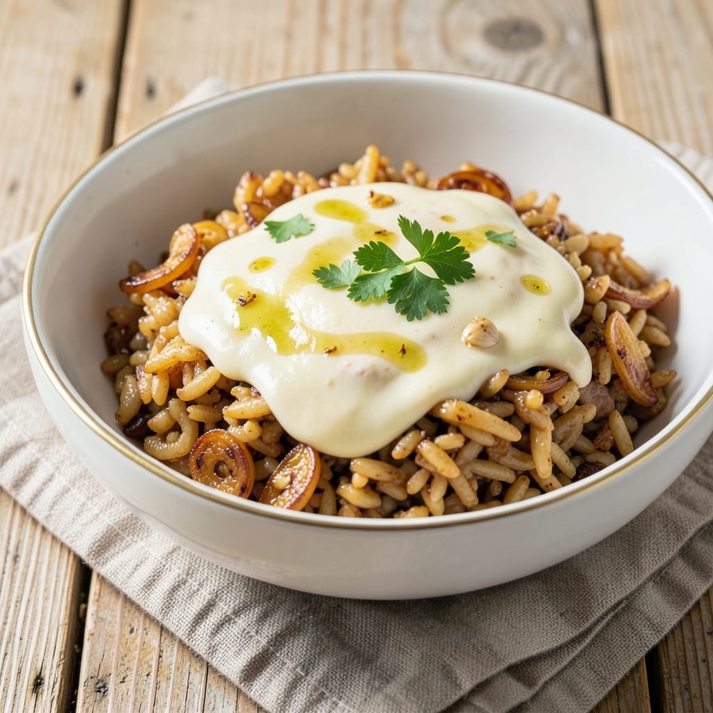 Asiago Rice Recipe: Melty Cheese and Toasted Arborio Crunch