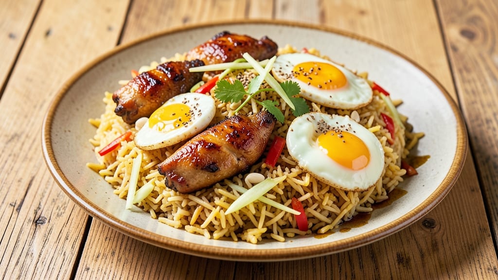 Chicken Fried Rice Recipe: Indian Restaurant-Style Spice and Eggy Protein Fusion