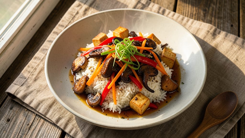 Chinese Veg Rice Recipe: Wok-Tossed Crunch With Fresh Herbs