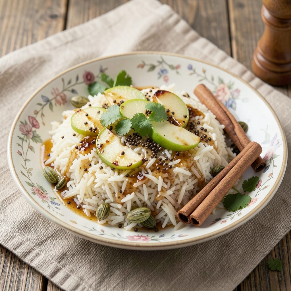 Apple Rice Indian Recipe: Sweet-Spiced Apple and Jeera Basmati Fusion