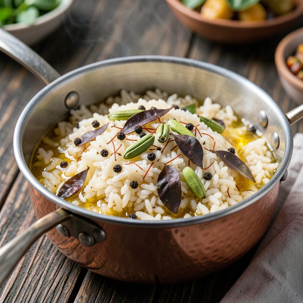 Arabic White Rice Recipe: Fragrant Saffron and Cardamom Threads in Every Grain