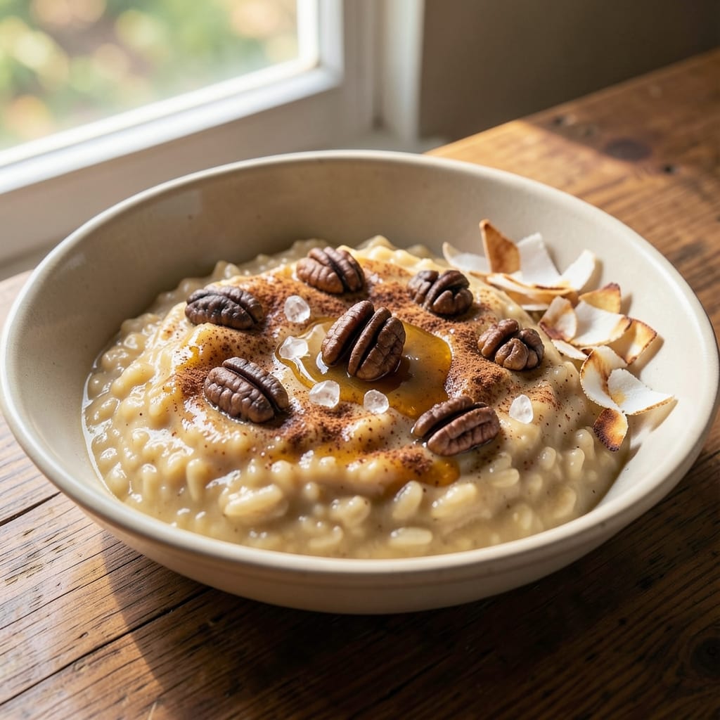 American Rice Pudding Recipe: Vanilla-Cinnamon Dream With Toasted Nut Crunch