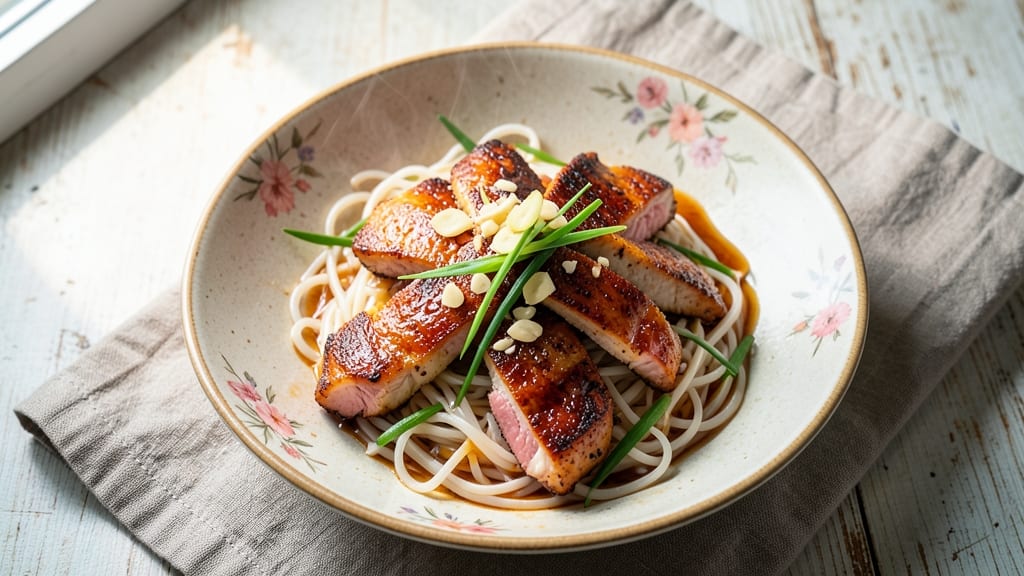 Chicken Thighs and Rice Noodles Recipe: Wok-Seared Spice and Silky Noodle Harmony
