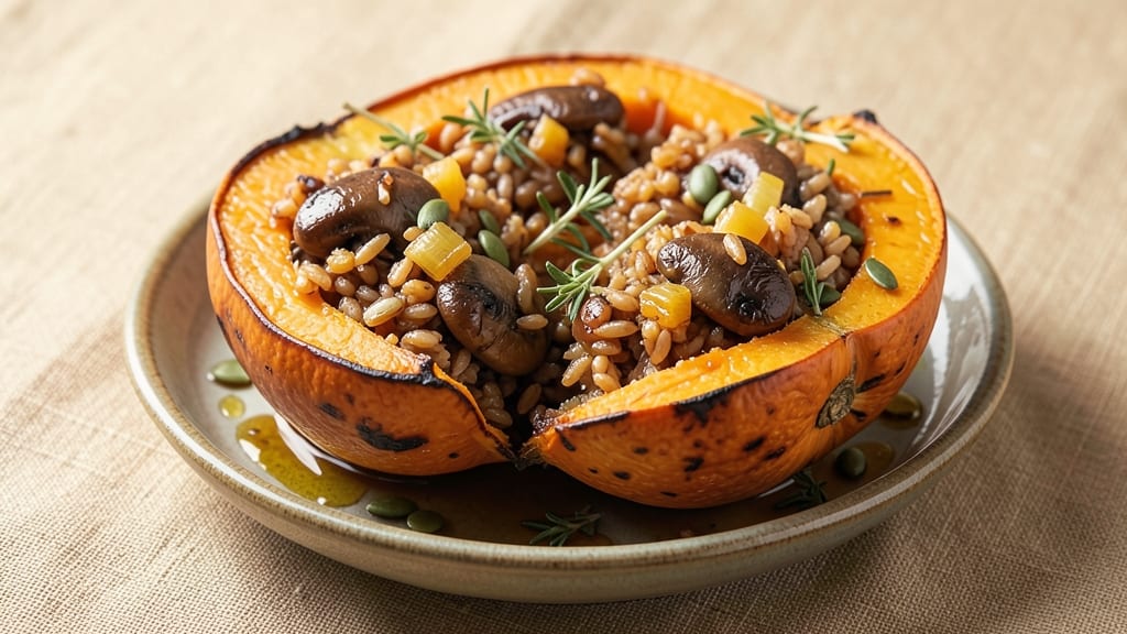 Butternut Squash Stuffed With Wild Rice Recipe: Savory-Sweet Roast and Nutty Grain Harmony