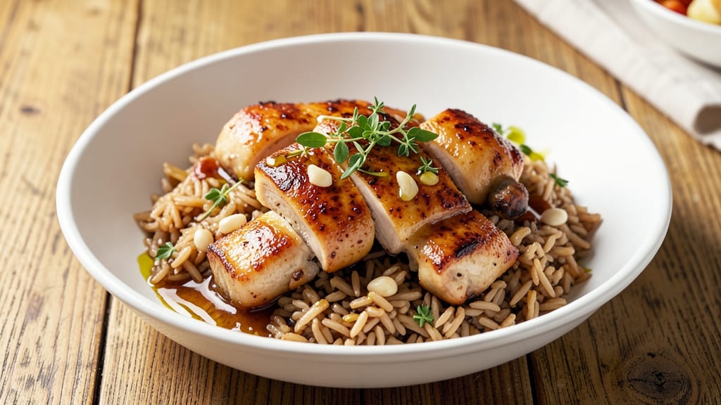 Chicken and Brown Rice Pressure Cooker Recipe: Juicy Chicken and Fluffy Rice in 20 Minutes