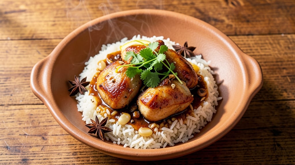 Chinese Claypot Chicken Rice Recipe in Rice Cooker: One-Pot Fragrant Aroma and Silky Rice