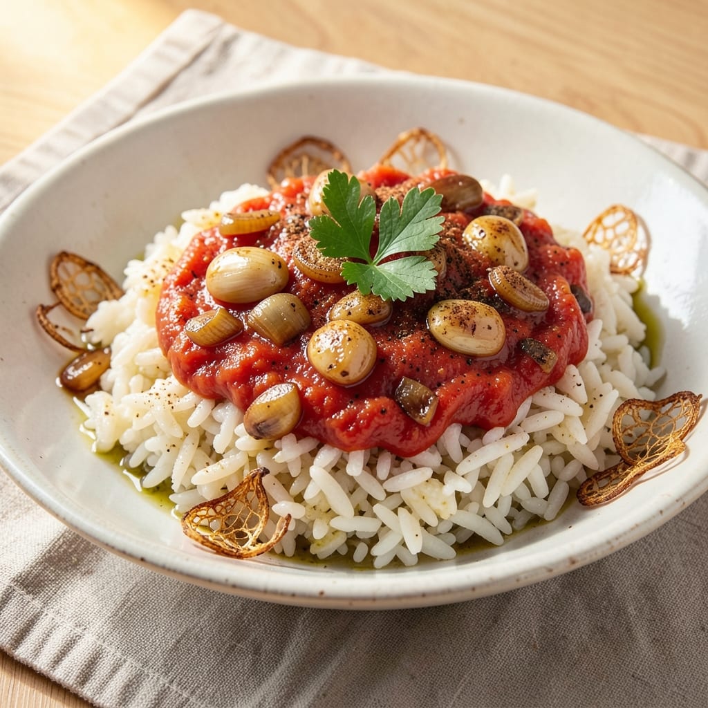 Albanian Rice Recipe: Toasted Spice and Lemon Zest Brightness