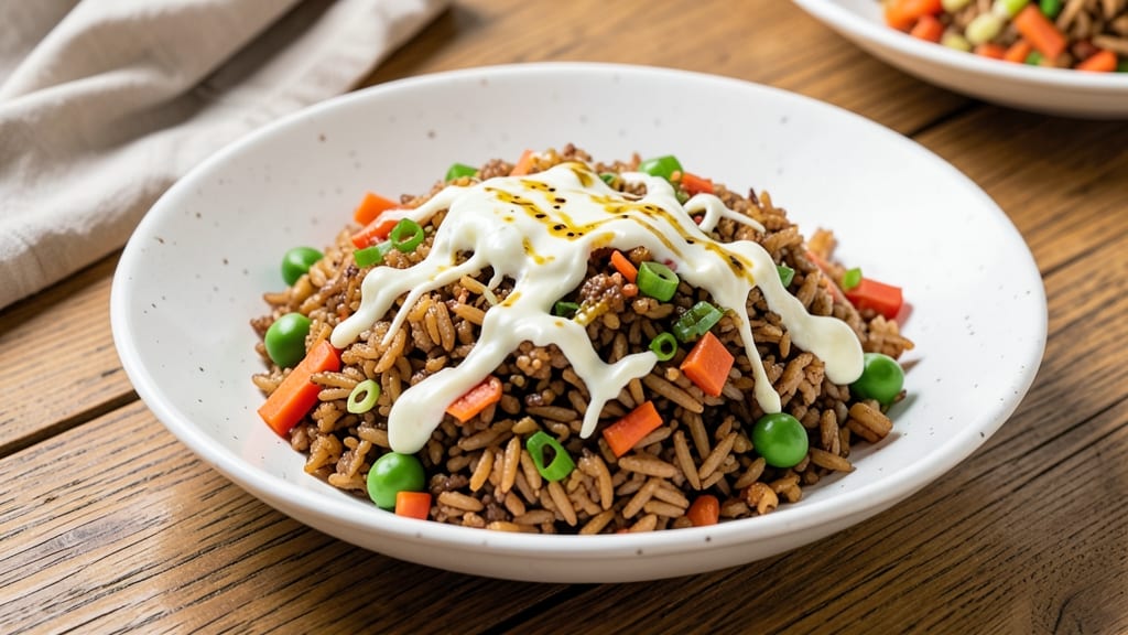 Brown Fried Rice Recipe Healthy: Lightened-Up Wok Crunch With Egg Whites