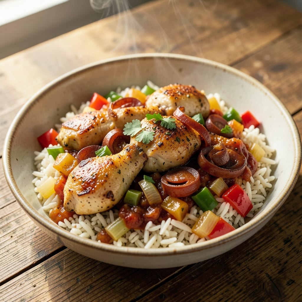 Aroma Rice Cooker Jambalaya Recipe: Smoky Cajun One-Pot Simmered to Perfection