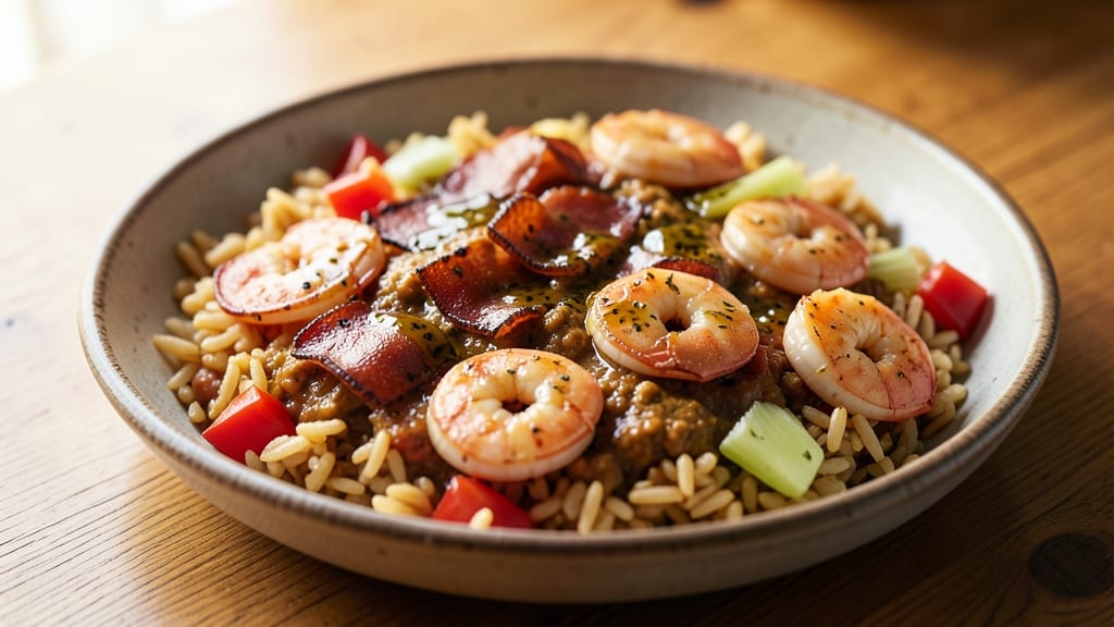 Carolina Gold Rice Jambalaya Recipe: Smoky Andouille, Sausage, and Shrimp Symphony