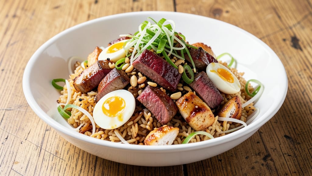 Chicken and Steak Fried Rice Recipe: One-Pan Protein-Packed Powerhouse