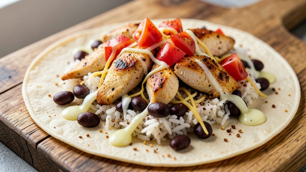 Chicken Rice and Black Bean Burrito Recipe: One-Pan Fiesta With Melty Cheese Magic