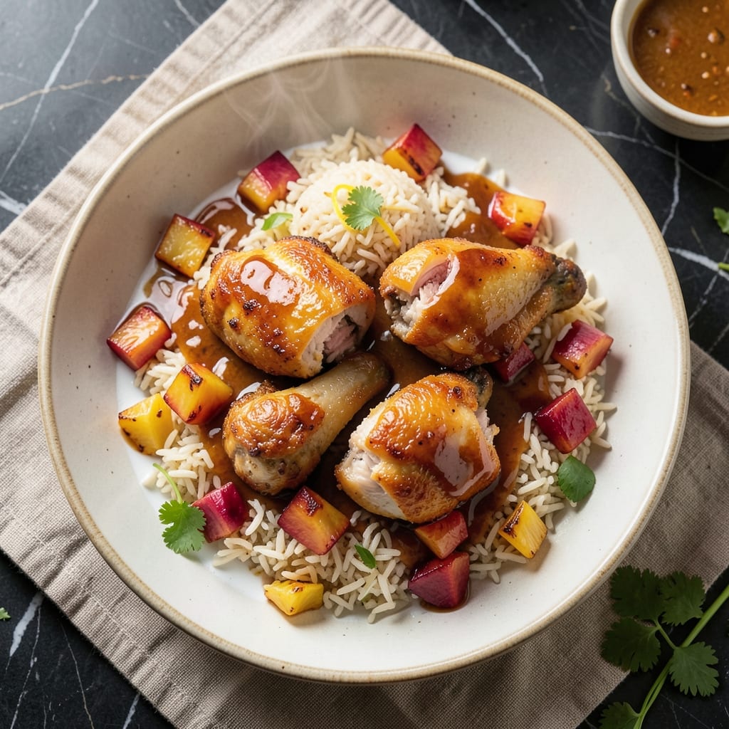 Air Fryer Pineapple Chicken and Rice Recipe: Caramelized Sweetness Meets Savory Crunch