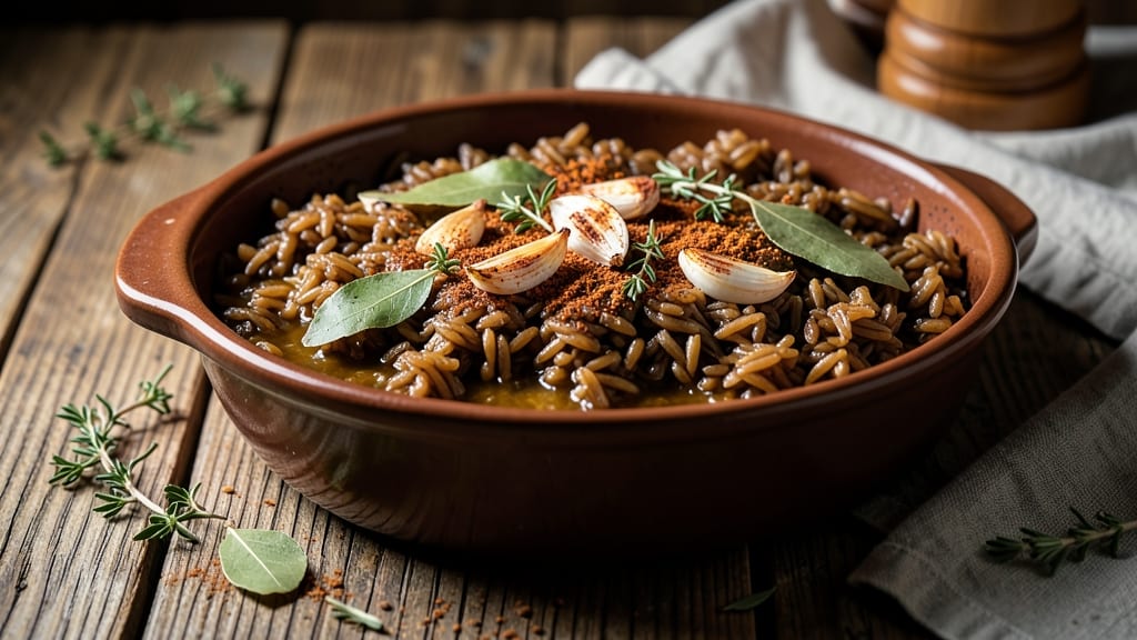 Canadian Wild Rice Recipe: Nutty Earthy Grain with Smoky Garlic Crunch