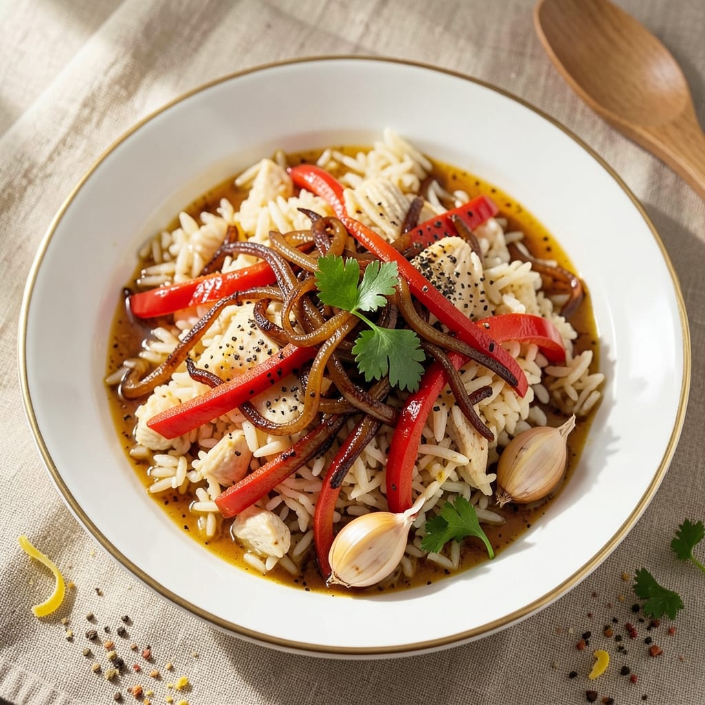 5-Star Spanish Rice Recipe: Saffron-Infused Paella-Style Flavor in One Pan