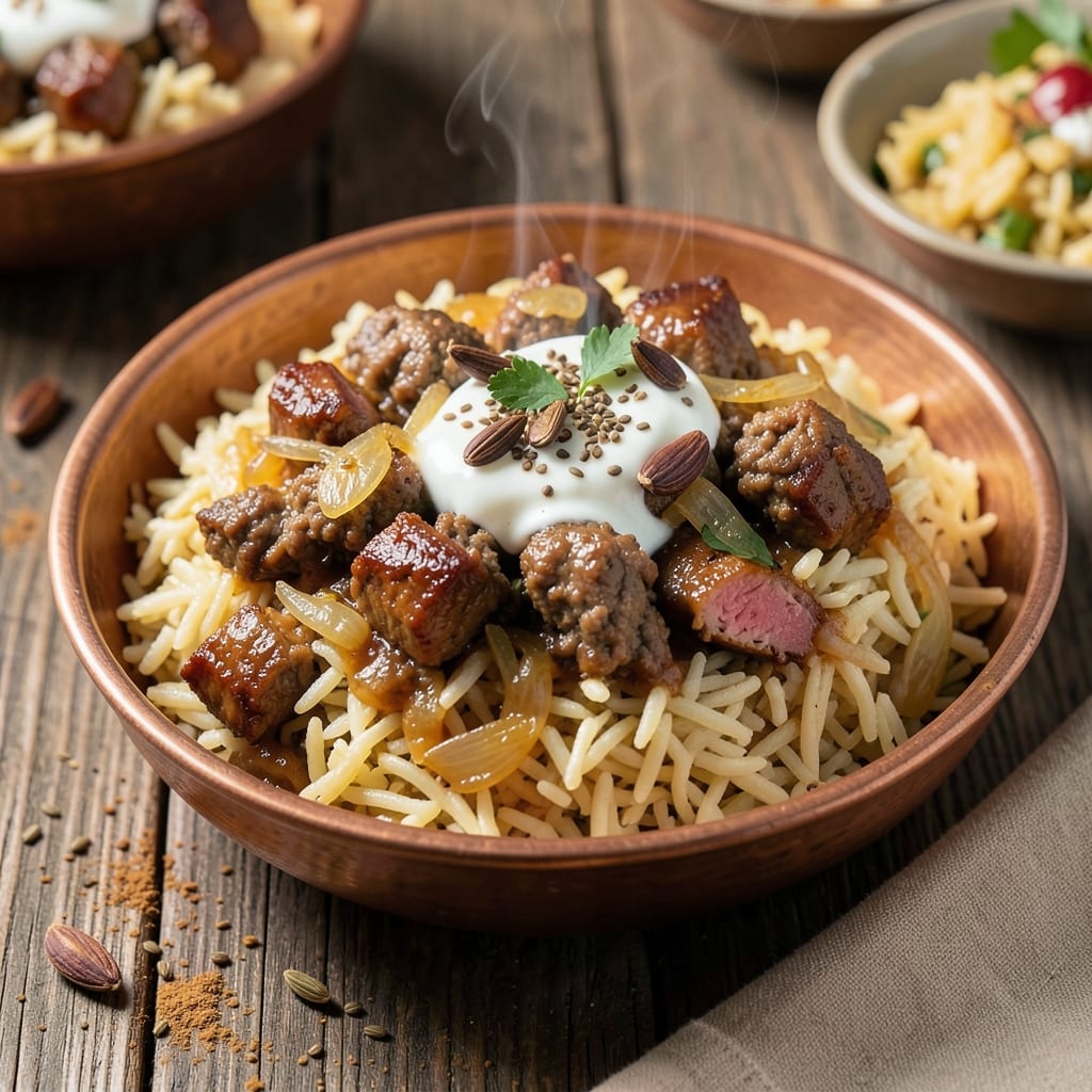 Arabian Kabsa Rice Recipe: Spiced Lamb and Rice One-Pot Feast