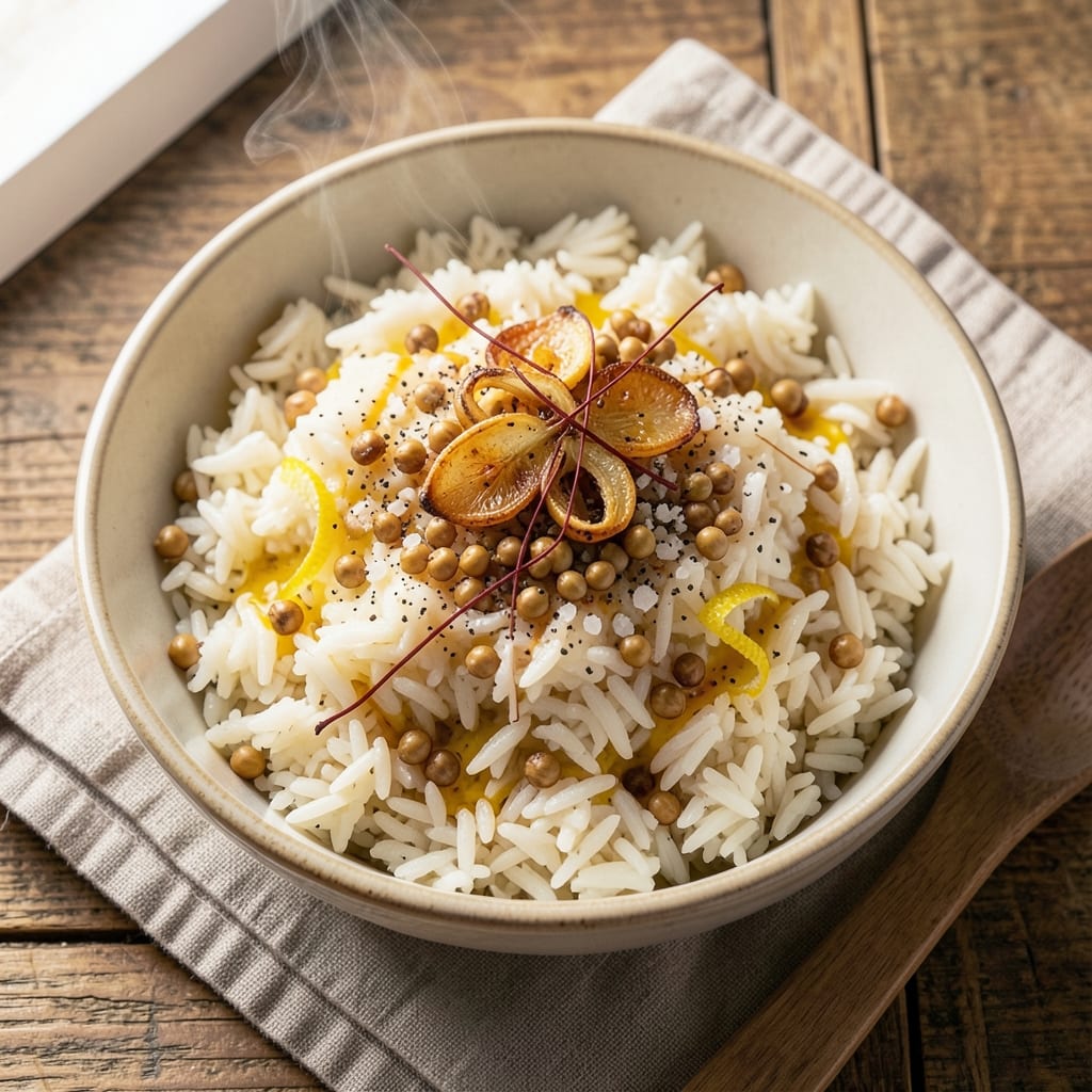 3 Quart Instant Pot Rice Recipe: Saffron-Infused Fragrance with Toasted Barley Threads