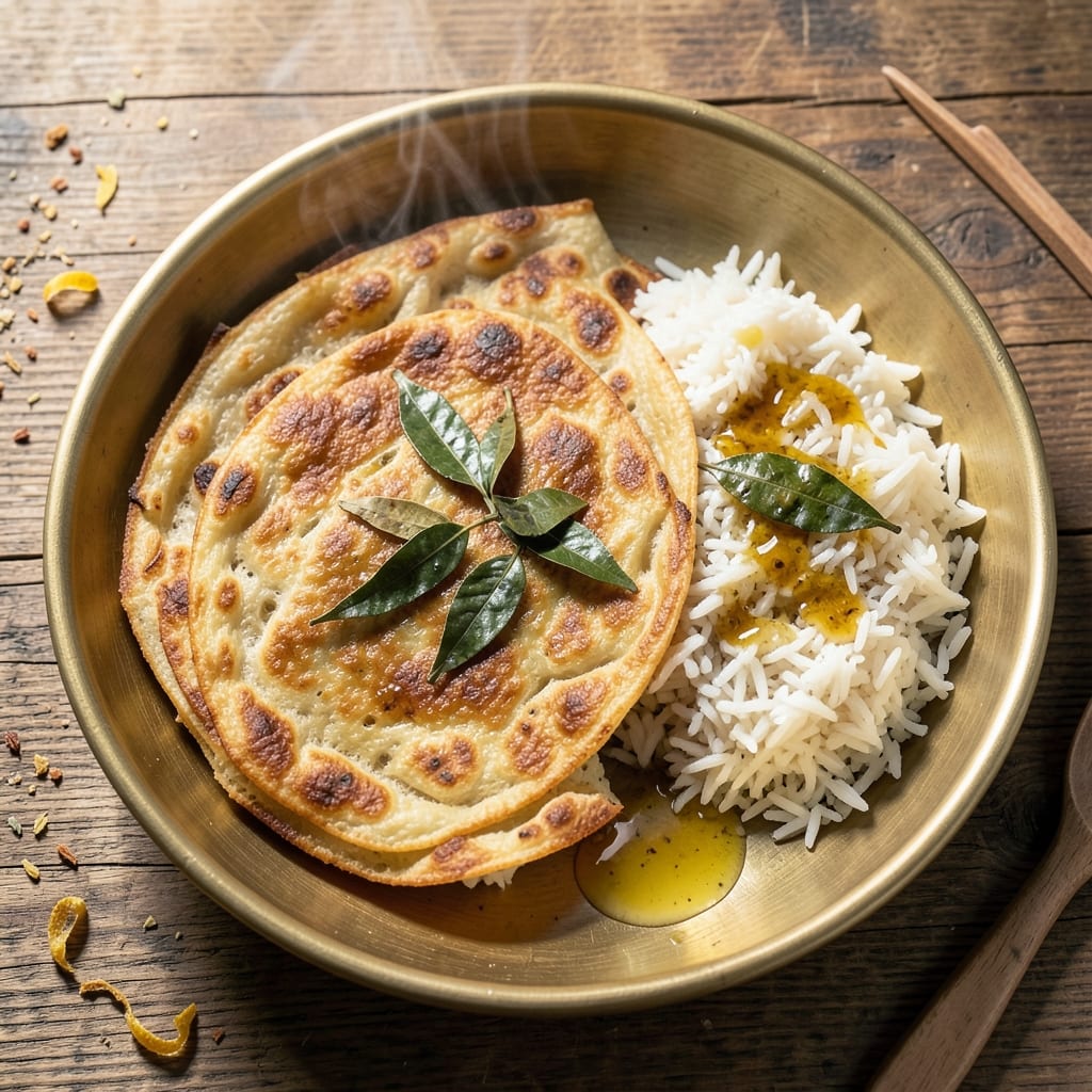 Akki Roti Recipe With Cooked Rice: Flaky Layers and Fragrant Rice Crunch
