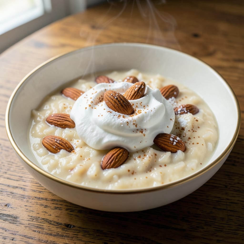 Almond Rice Pudding Recipe: Nutty Creaminess With Toasted Crunch Top