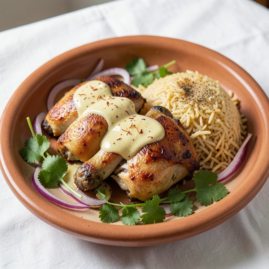 Afghani Chicken and Rice Recipe: Warm Spiced Dumplings in Fragrant Saffron Broth